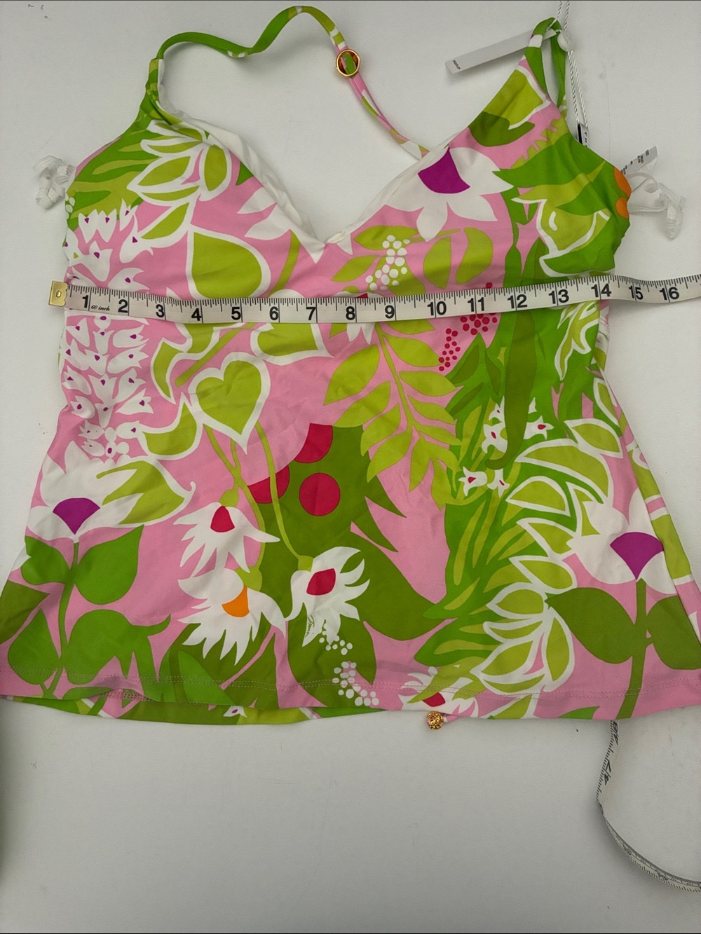 TRINA TURK Swimsuit Set LA PALMA Tankini + Hipster sz 10 - Picture 9 of 12